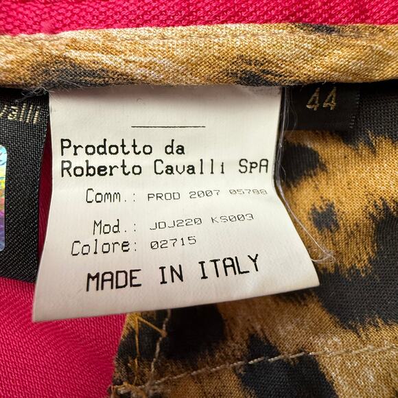 Roberto Cavalli Bright Pink Jeans Authentic Made in Italy Size 44 Straight Leg - Picture 11 of 12